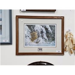 SIGNED LIMITED EDITION M. VISSER PRINT TITLED OUT OF THE WOODS