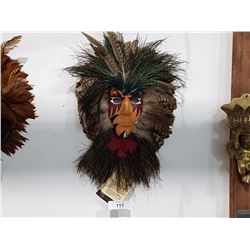 NATIVE SHAMAN'S MADISON MASK TITLED THE PROTECTOR SIGNED