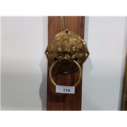 ASIAN BRASS DOORKNOCKER