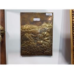 HANDBEATEN BRASS WALL ART