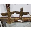 Image 1 : BRASS TOTEM POLE BOOKENDS