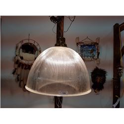 LARGE GLASS LIGHT FIXTURE