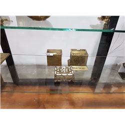 3 BRASS CIGARETTE HOLDERS