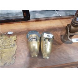 PAIR OF BRASS SPANISH STIRRUPS