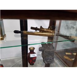 BRASS BICYCLE PUMP & BARREL SPIGETT