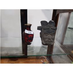 ASIAN BUST & VASE