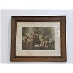FRAMED H. ZATZKA PRINT TITLED THE ECHO