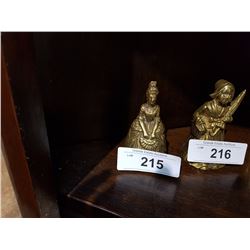 FIGURAL BRASS LADY BELL