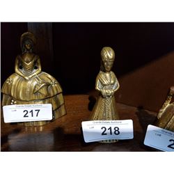 FIGURAL BRASS LADY BELL