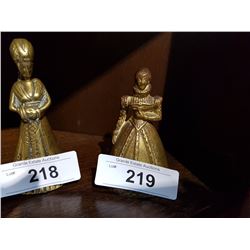 FIGURAL BRASS LADY BELL