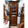Image 1 : WALNUT INLAID CORNER CABINET