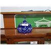 Image 1 : COBALT CUT TO CLEAR CRYSTAL LIDDED CANDY DISH