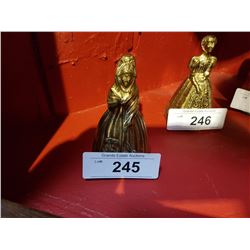 FIGURAL BRASS LADY BELL