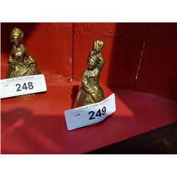 FIGURAL BRASS LADY BELL