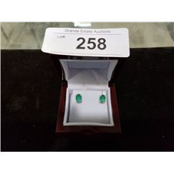 2.01 CARAT EMERALD EARRINGS APPRAISED AT $1650