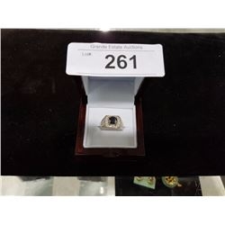MENS 1.86 CARAT BLACK DIAMOND RING APPRAISED $1700