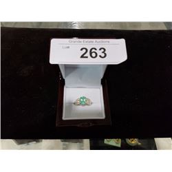 1.86 CARAT EMERALD RING APPRAISED $1200
