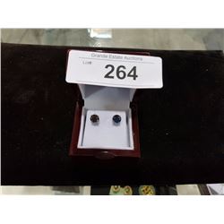 5.09 CARAT BLACK DIAMOND EARRINGS APPRAISED $2850