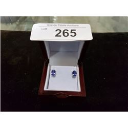 2.81 CARAT TANZANITE EARRINGS APPRAISED $1545
