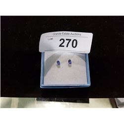 NEW 1CARAT TANZANITE STUD EARRINGS APPRAISED $300