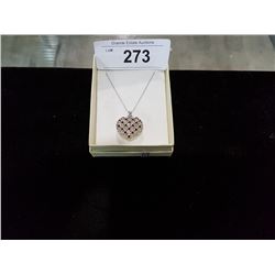 3D GARNET HEART NECKLACE. 1CARAT APPRAISED $305