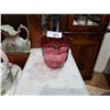 Image 1 : COIN DOT CRANBERRY GLASS VASE