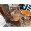 Image 1 : RAILROAD STATION CHAIR W/PAIR NEEDLEPOINT CUSHIONS
