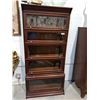 Image 1 : 5 SECTION LAWYER'S BOOKCASE W/LEAD GLASS DOOR