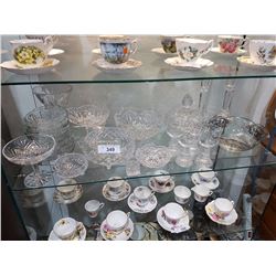SHELF OF COLLECTIBLE CRYSTAL