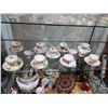 Image 1 : COLLECTION OF 9 TEACUPS AND CREAM AND SUGAR