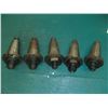 Image 2 : CAT50 End Mill Holders, 3/8", 1/2", (3) 5/8"