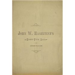 A Nearly Complete Set of Haseltine Sales