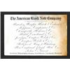 Image 1 : American Bank Note Company ca.1859 Business card Printed on White Coated Stock.