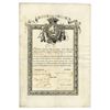 Image 1 : Real Compania de Seguros Cerrestres Maritimos, 1789 Extremely Early Sugar Company Share Certificate.