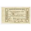 Image 1 : Morrisons Cove Turnpike Road Co., 1852 Stock Certificate.