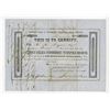 Image 1 : Patton's Ville & Woodberry Turnpike Road Co., 1854 Stock Certificate.
