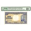 Image 1 : Bahamas Government, 1936 (1945-47) Issued Banknote.