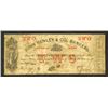 Image 1 : John Henley & Co., Bankers, ND (ca.1860's) Obsolete Banknote With Full Offset Impression on Back.