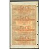 Image 2 : Farmers Bank of Kentucky, ca.1850's Unissued Obsolete Banknote Sheet.