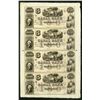Image 1 : Canal Bank, ca.1840-50's Uncut Obsolete Banknote Sheet.