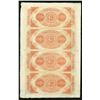 Image 2 : Canal Bank, ca.1840-50's Uncut Obsolete Banknote Sheet.