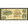 Image 1 : Bank of Nebraska, 1850's Issued Obsolete Banknote.