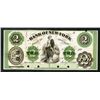 Image 1 : Bank of New York, 1860 Proof Obsolete Banknote.