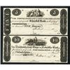 Image 1 : Northumberland Union & Columbia Bank Payable at the Schuylkill Bank,  $5 and $10 Obsolete Banknote R
