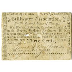 Stillwater Association 1814 Scrip Note.