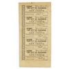 Image 1 : City of Richmond, 1862 Uncut Sheet of 5 Notes.