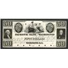 Image 1 : Patriotic Bank of Washington, 18xx (ca. 1830's) Proof Obsolete Banknote.