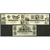 Image 1 : Presidents Bank, 1852 Remainder Obsolete Banknote Trio.