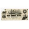 Image 1 : State Bank, 1853 Proof Obsolete Banknote.