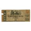 Image 1 : Wisconsin Bank of Madison, 1850-60's Obsolete Banknote.